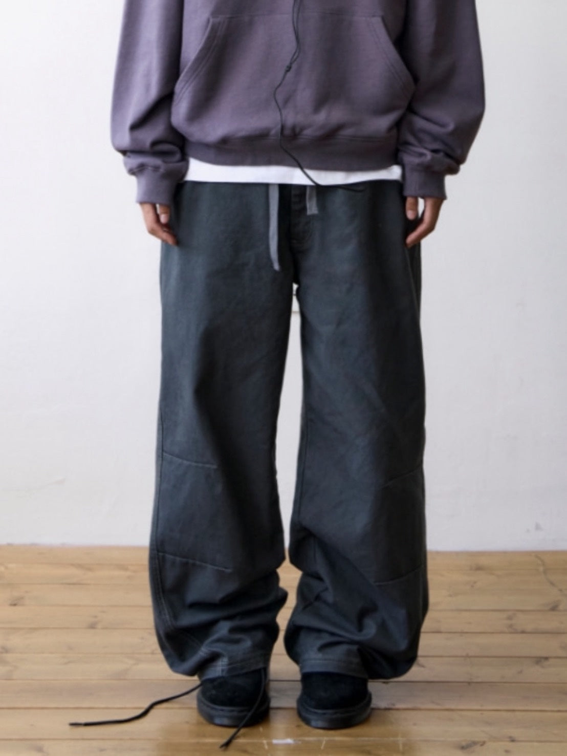 【THECOLDESTMOMENT】TCM trunk layered pants
