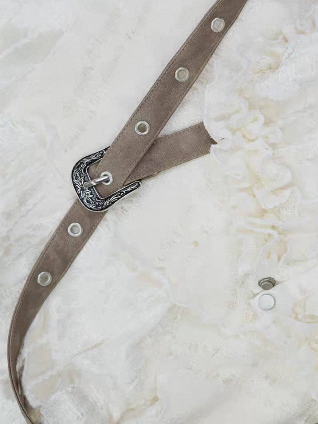 【Cest Nous】Belted Halter Dress / 【セヌー】ベルトホルターフリルワンピース