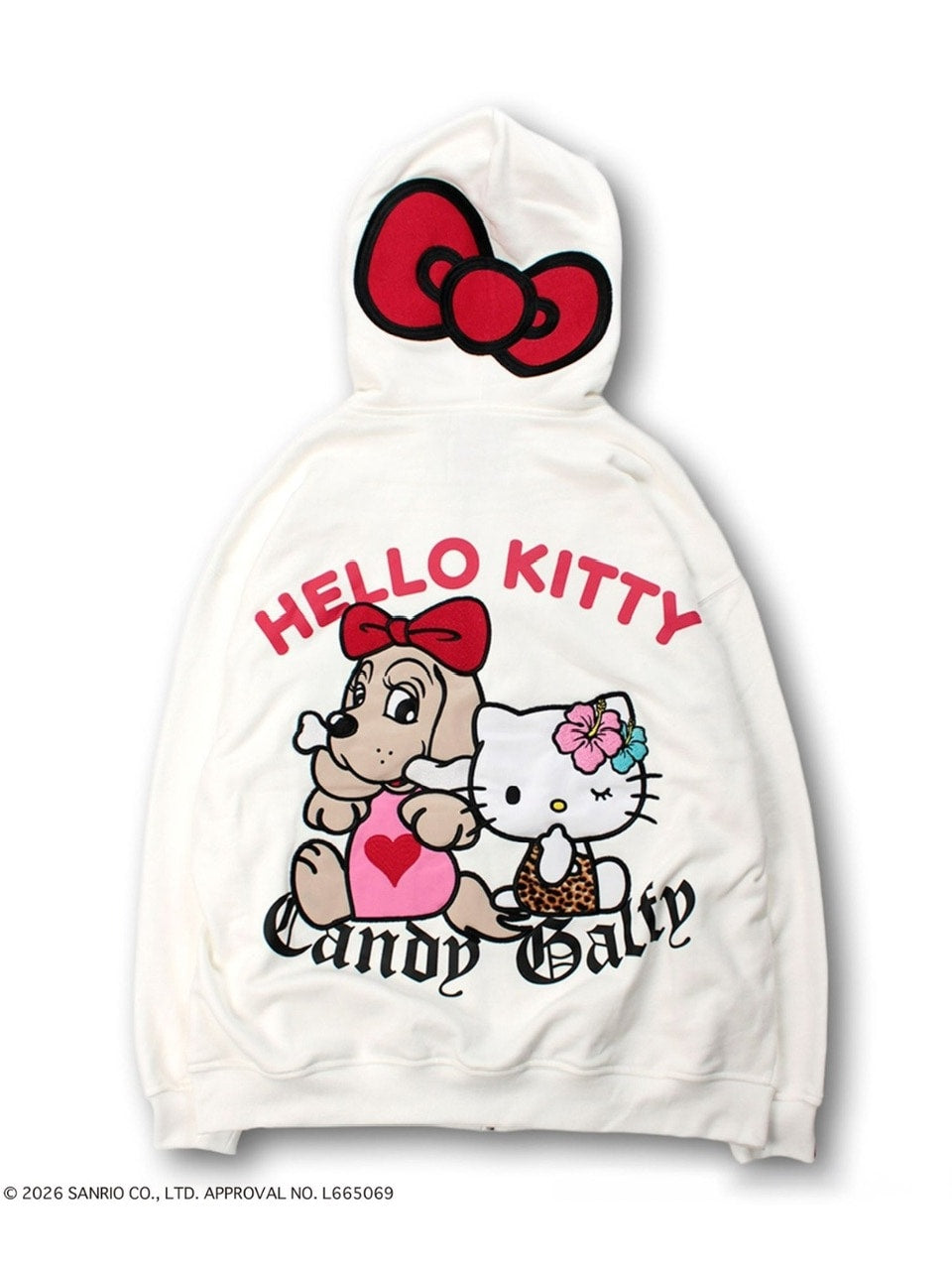 【GALFY×KITTY】仲子パーカー / 【ガルフィー×キティー】キティ猫耳ジップアップパーカー