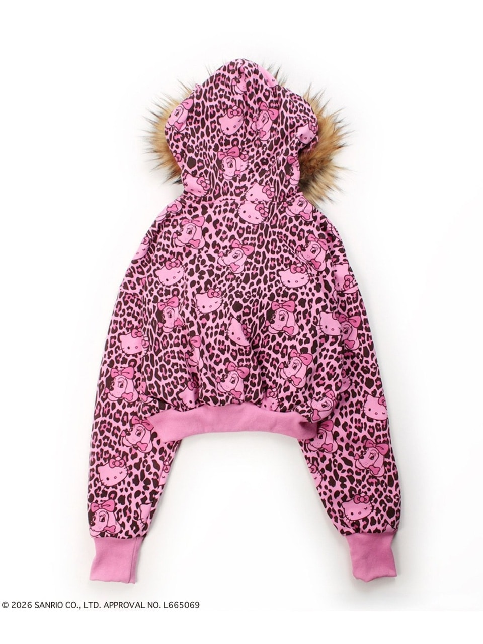 【GALFY×KITTY】鬼ギャルパーカー / 【ガルフィー×キティー】総柄猫耳ファー付きジップアップパーカー