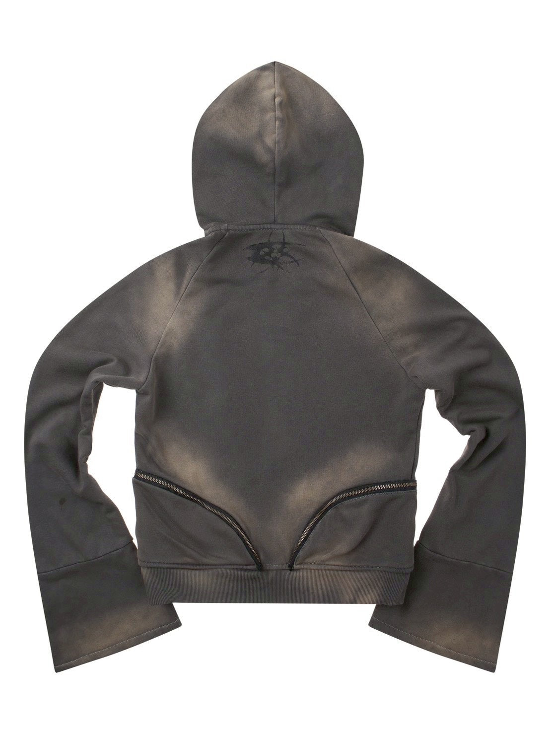 【Cozy world Wide】Cozy waxed brown zip up hoodie