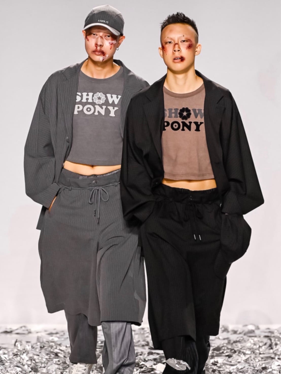 着画、物撮りまだ【AJOBYAJO】One Tuck Stripe Bermuda Pants