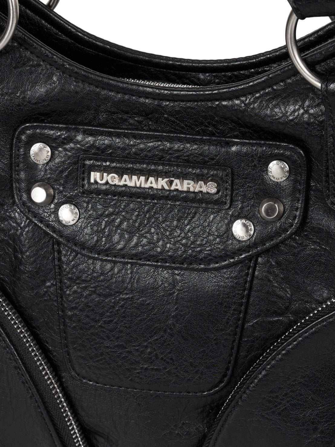 【IUGAMAKARAS】Studded Leather Mini Shoulder Bag