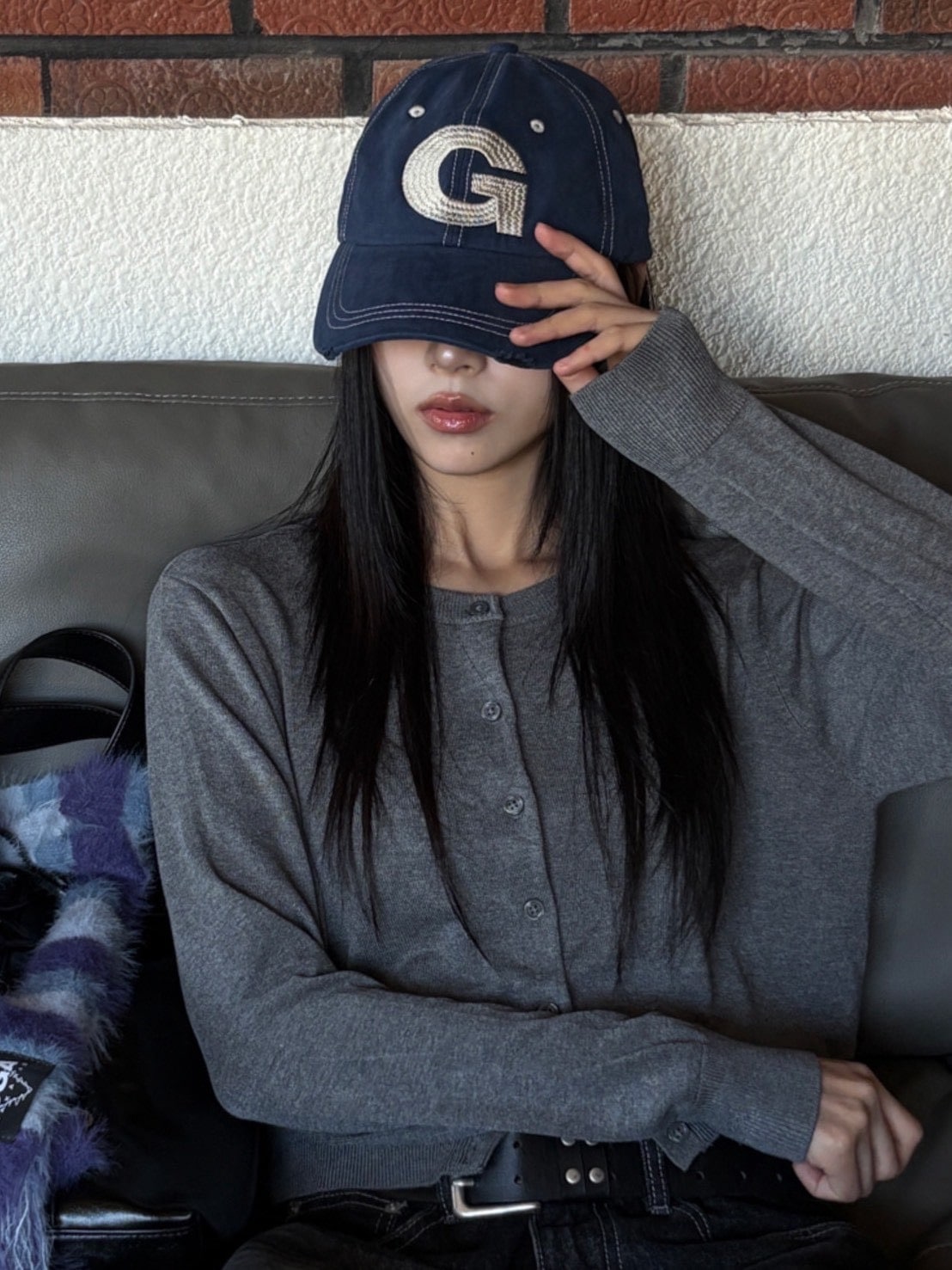 【IUGAMAKARAS】G Needlework Ball Cap