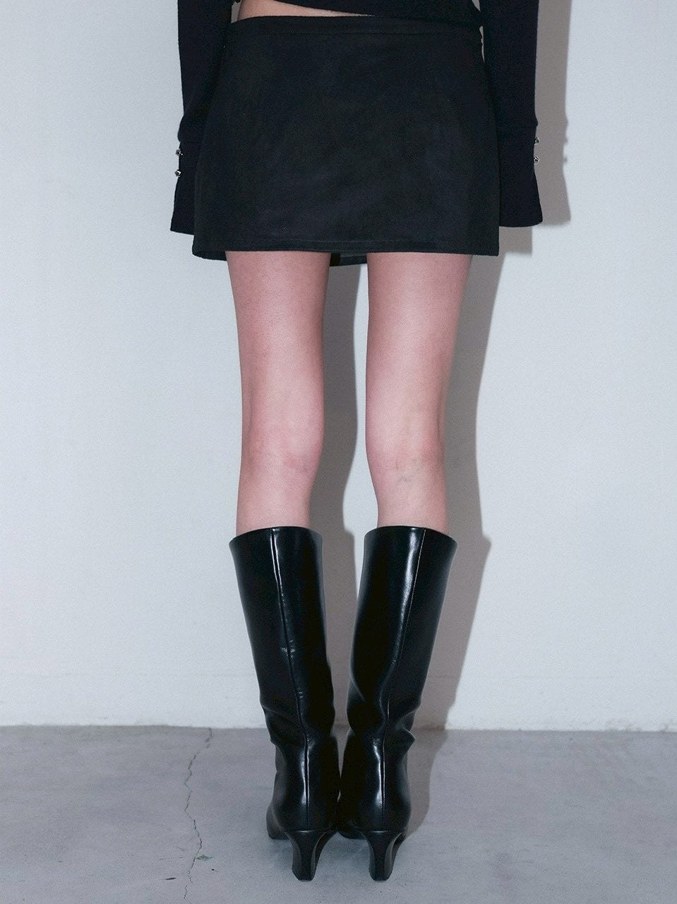 1/2 20:00発売【CHERRYQUIRI】suade satin peek mini sk