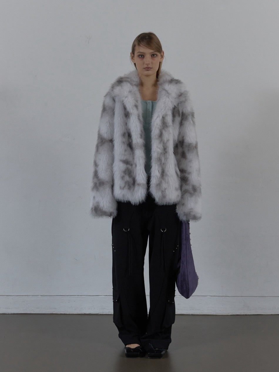 【SETUP‐EXE】FAUX FUR JACKET / 【セットアップエグゼ】ハイネックファージャケット