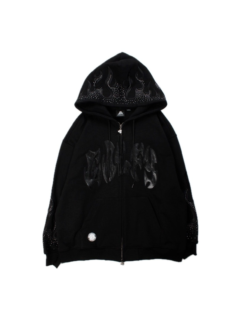 GALFY ブラック ジップアップパーカー GALFY】ファイヤーピカピカZIPパーカー – PRESSING WEB SHOP