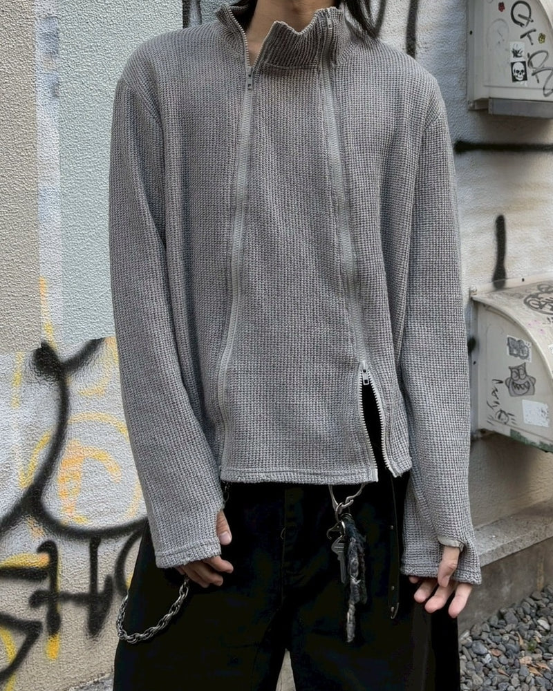 受注制【youll】vertical twin-zip top (2color)