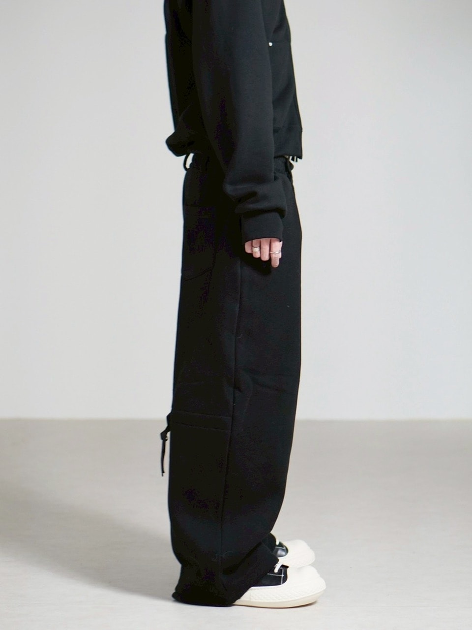 受注制【Chikashitsu +】layered heavy sweat pants (2color