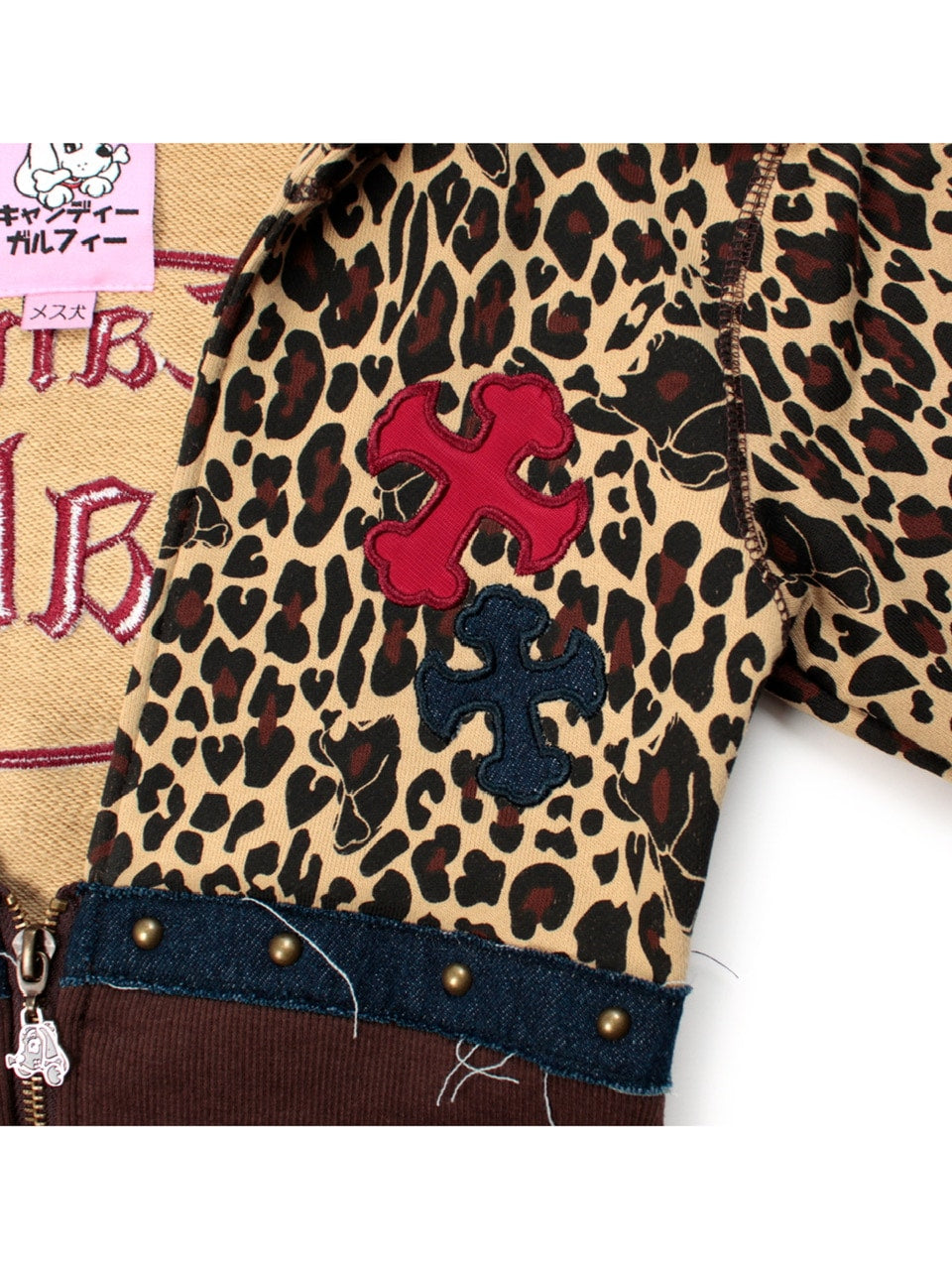 【GALFY】柄姐フーディー / 【ガルフィー】アニマル柄ウエストシェイププルオーバーパーカー