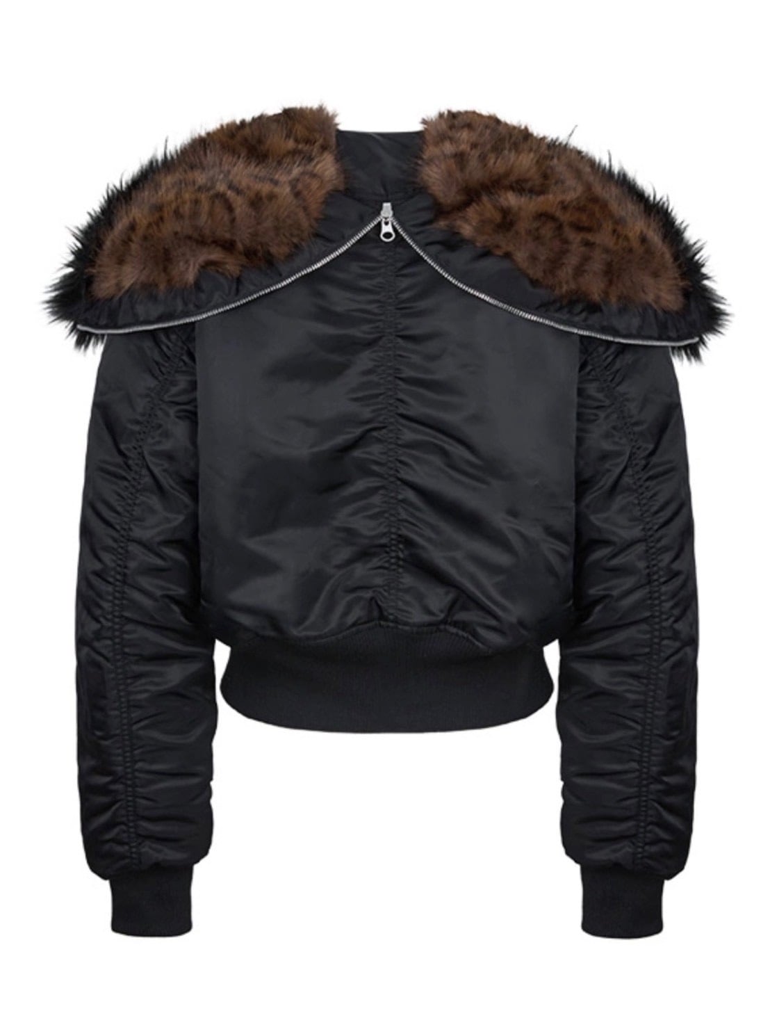 【NOT KNOWING】Fur Trim MA-1 Padded Jumper