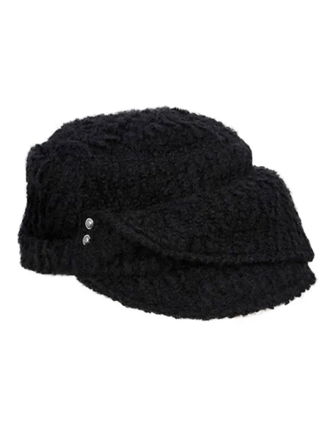 【NOT KNOWING】Buckle Bellboy Cap