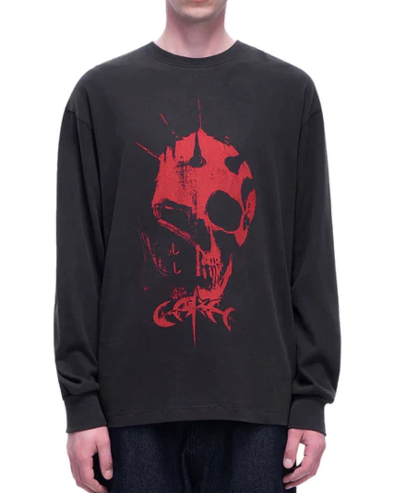 【The Boy Has No Patience】TBHNP LUMINOUS DAWN KNIGHT AND GHOST PRINTED LONG TEE / 【ザボーイハズノーペーシェンス】フロントプリント半袖Tシャツ