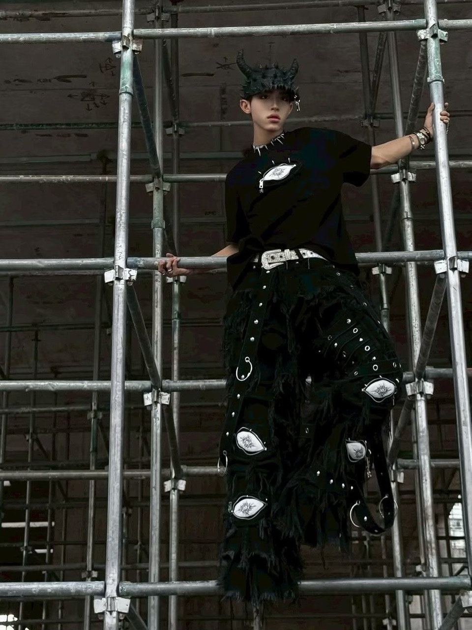 2/28 20:00発売【UNIZ】Monster Zip Eye T-Shirt / 【ユニズ】ジップアイ半袖Tシャツ