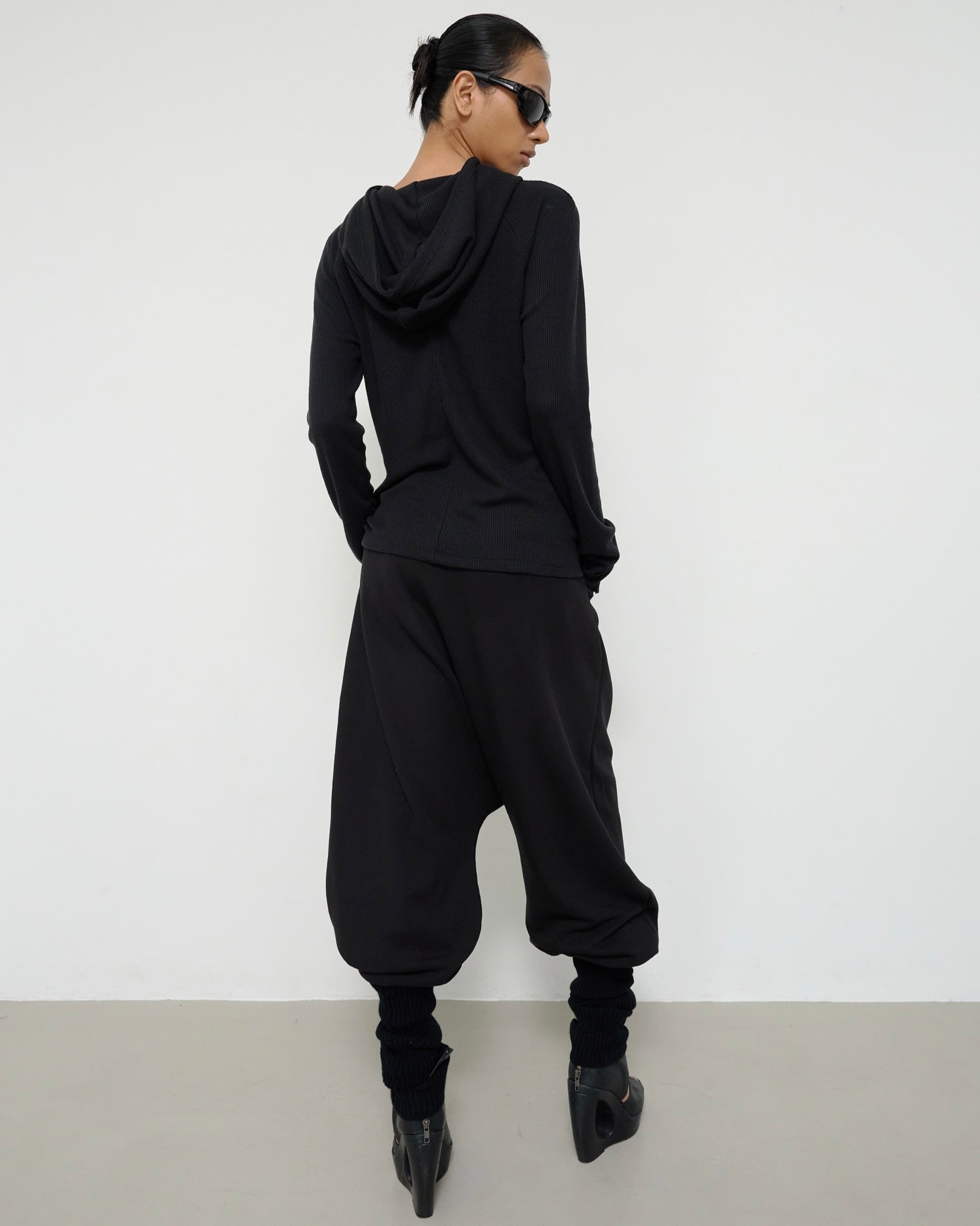【NACHE】Shirred Hem Baggy Sweatpants[SP-01]