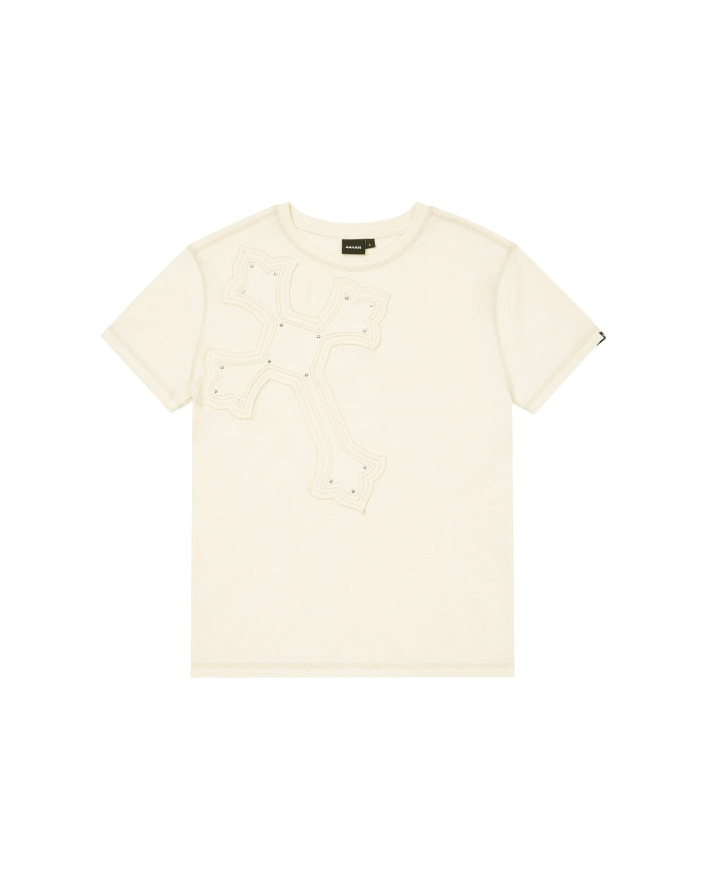 【AAKAM】Big Patch CROS2 Half Top