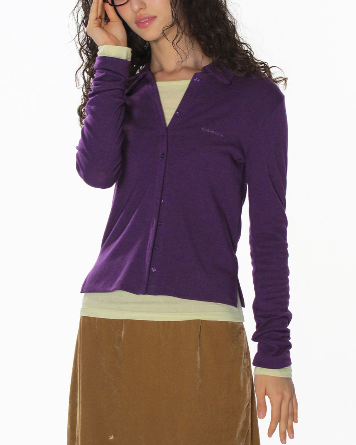 【CRANK】CLASSIC COLLARED CARDIGAN