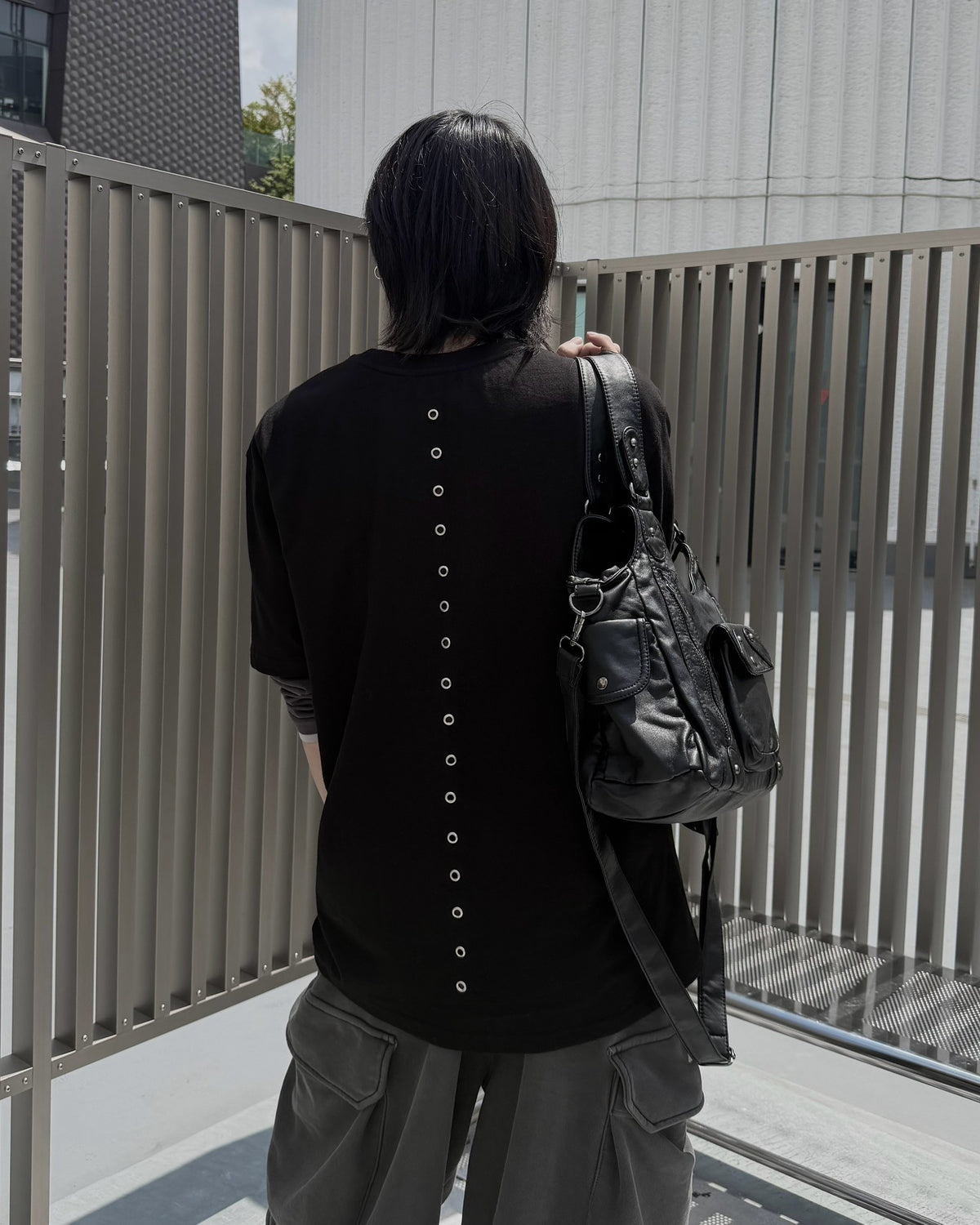 受注制【nmtc+】Eyelet Cutout Tee (2color)