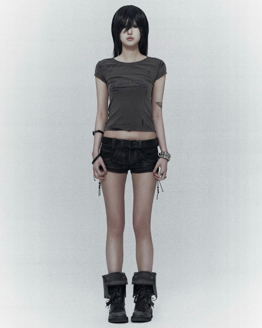 【bonienkiye】Laser-Etched Tee