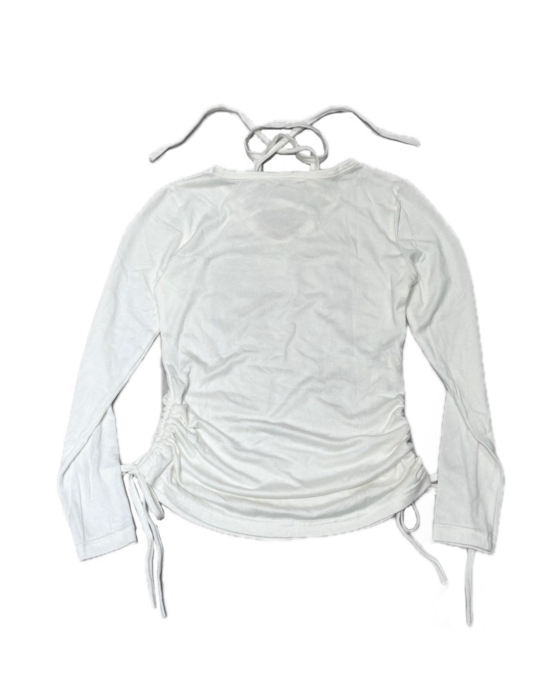 国際配送【BABY09】v-neck ribbon shirring tops