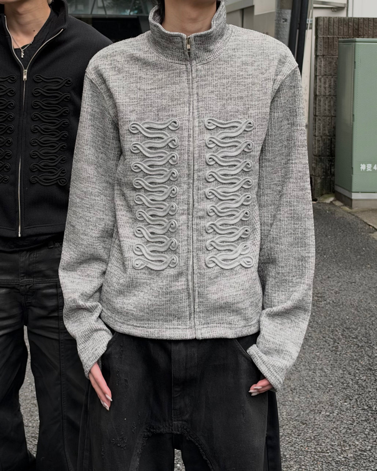 大阪店WEB限定受注制【Chikashitsu +】napoleon details zip-up (2color)
