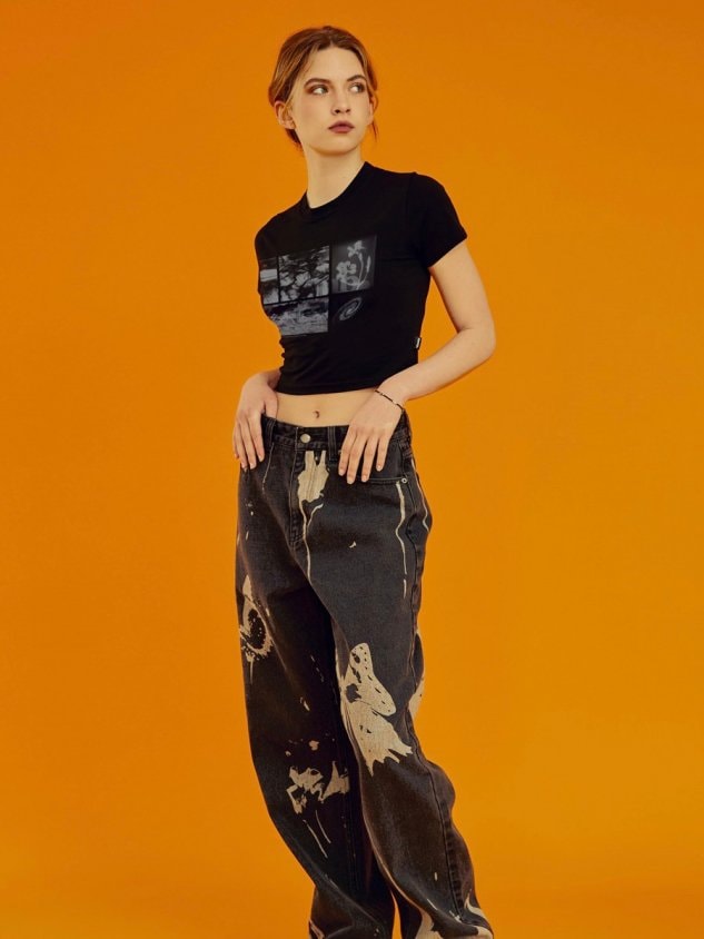 【FANCY CLUB】PETRICHOR CROP TEE