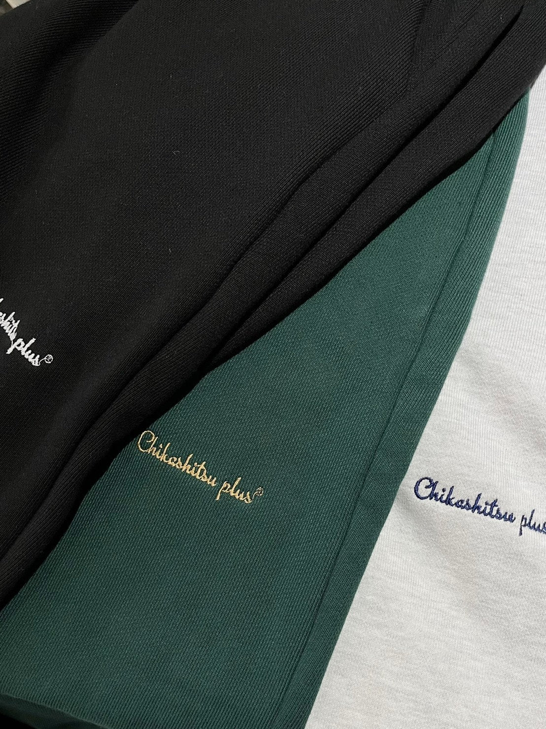【Chikashitsu + ORIGINAL】loose logo sweat pants (3color)