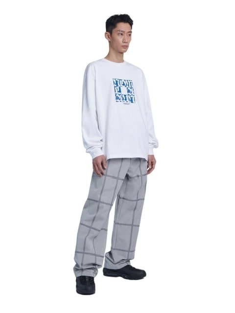 【NOMANUAL】SQR GRAPHIC LONG SLEEVE TEE