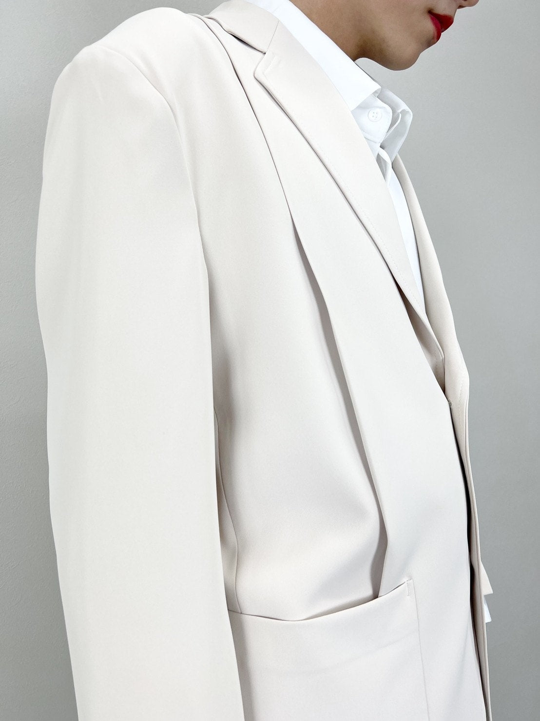 受注制【Chikashitsu +】set up design jacket (2color)