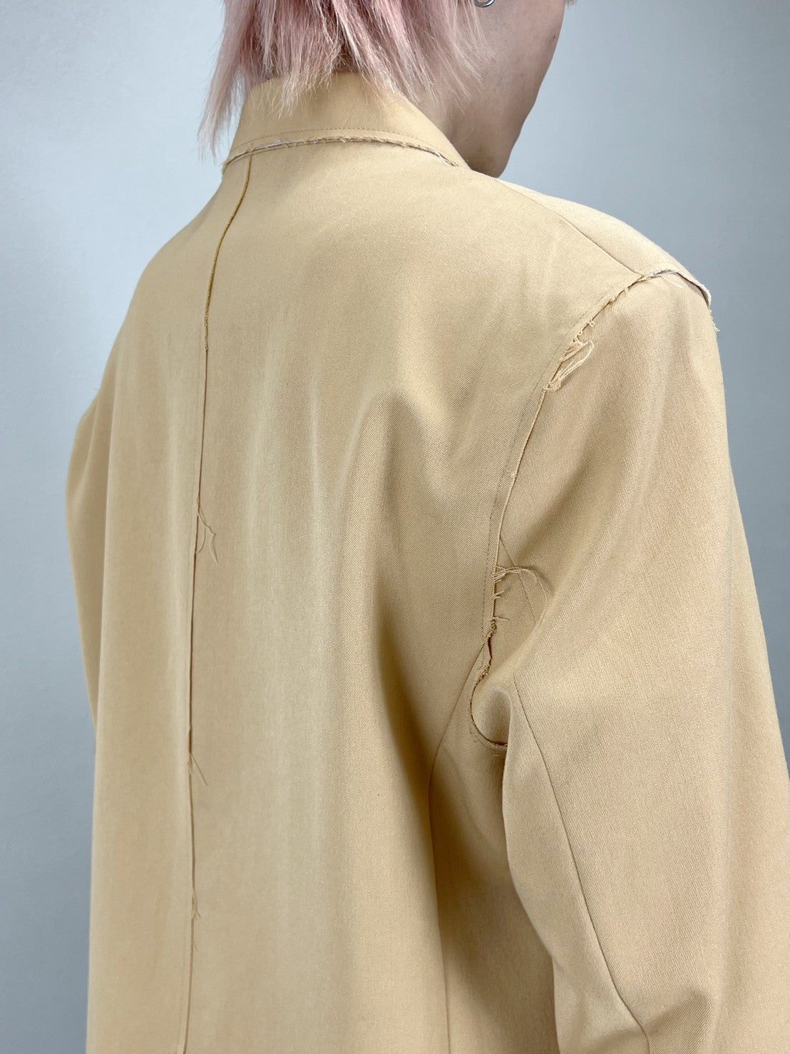 受注制【Chikashitsu +】bi-color double jacket (2color)