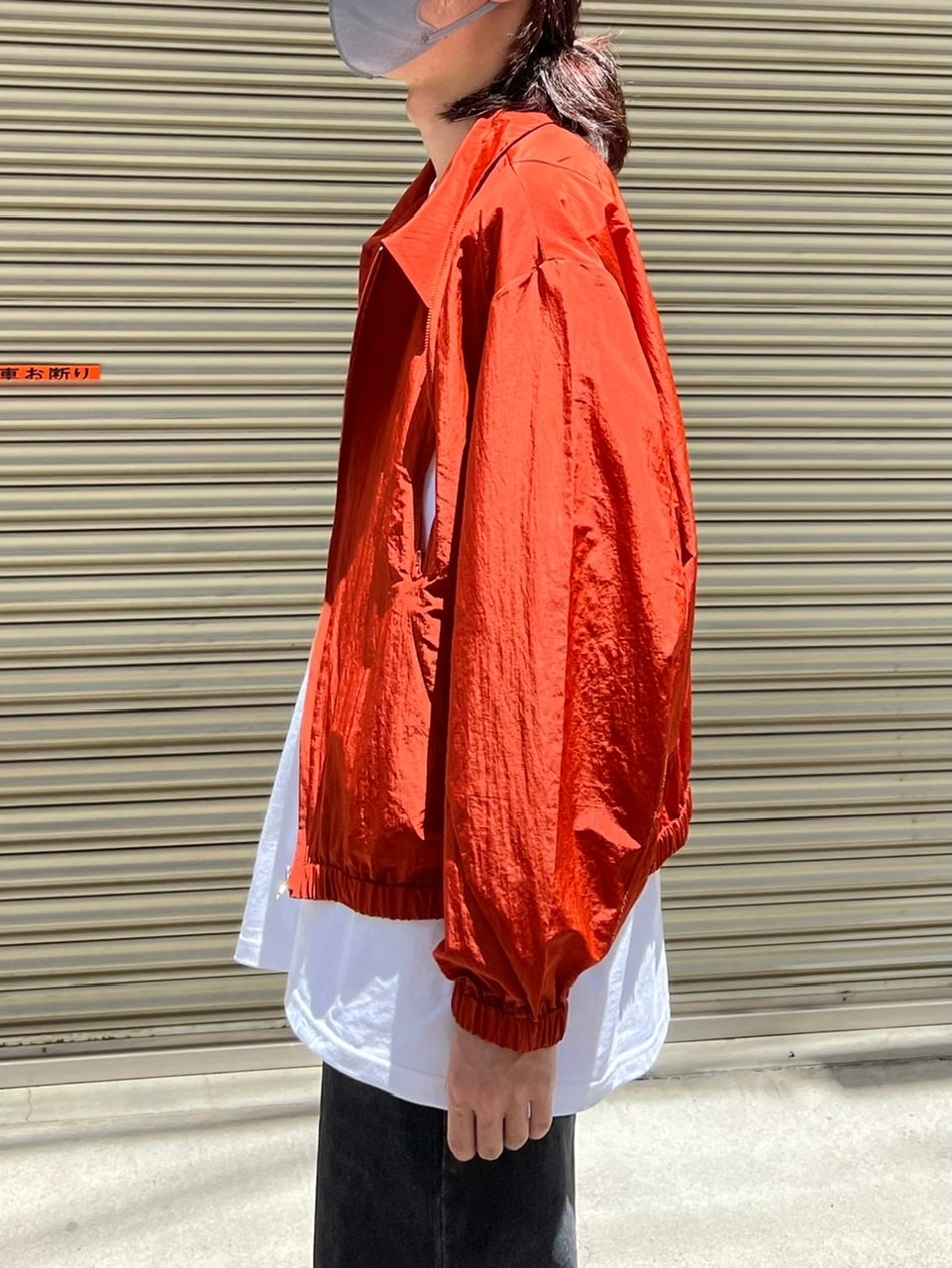 受注制【Chikashitsu +】shoulder slit design blouson (3color)
