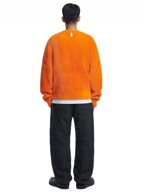 【NOMANUAL】CROPPED HAIRY KNIT (15color) / 【ノーマニュアル】クロップドヘアリー長袖ニット