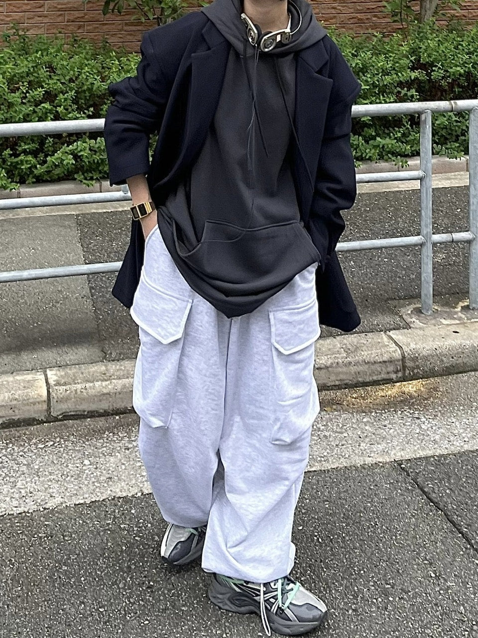 受注制【Chikashitsu +】oversized hoodie (2color)