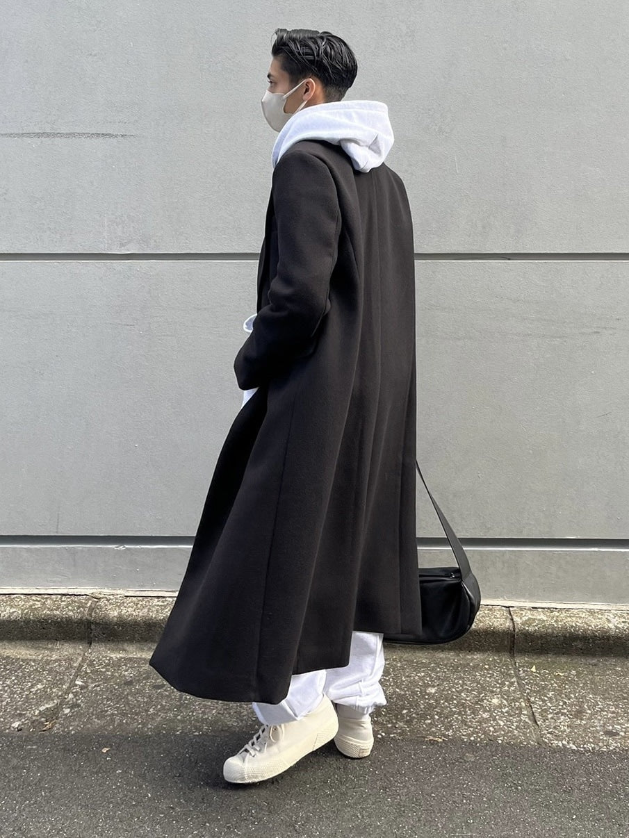 受注制【Chikashitsu +】arm zip gentleman coat (2color)