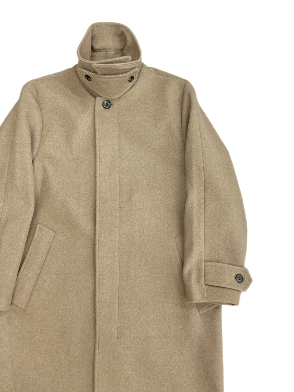 受注制【Chikashitsu +】high neck coat (3color)