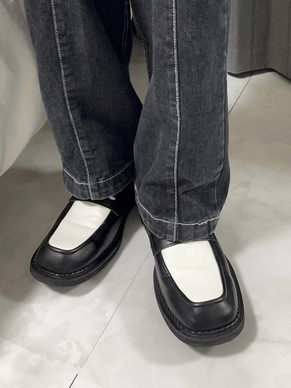 受注制【RENOL】bi-color loafer