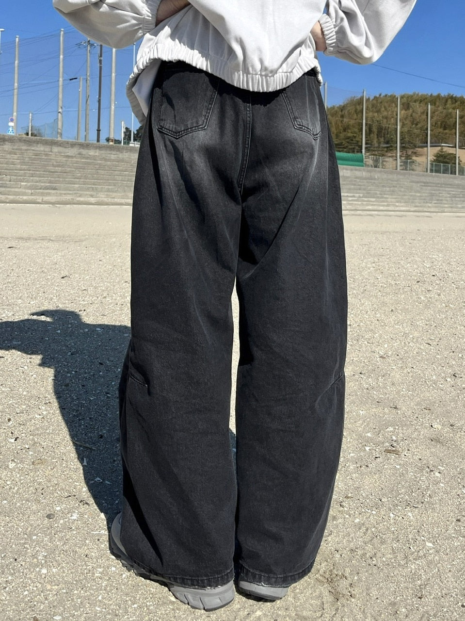 受注制【youll】denim wide pants (2color)