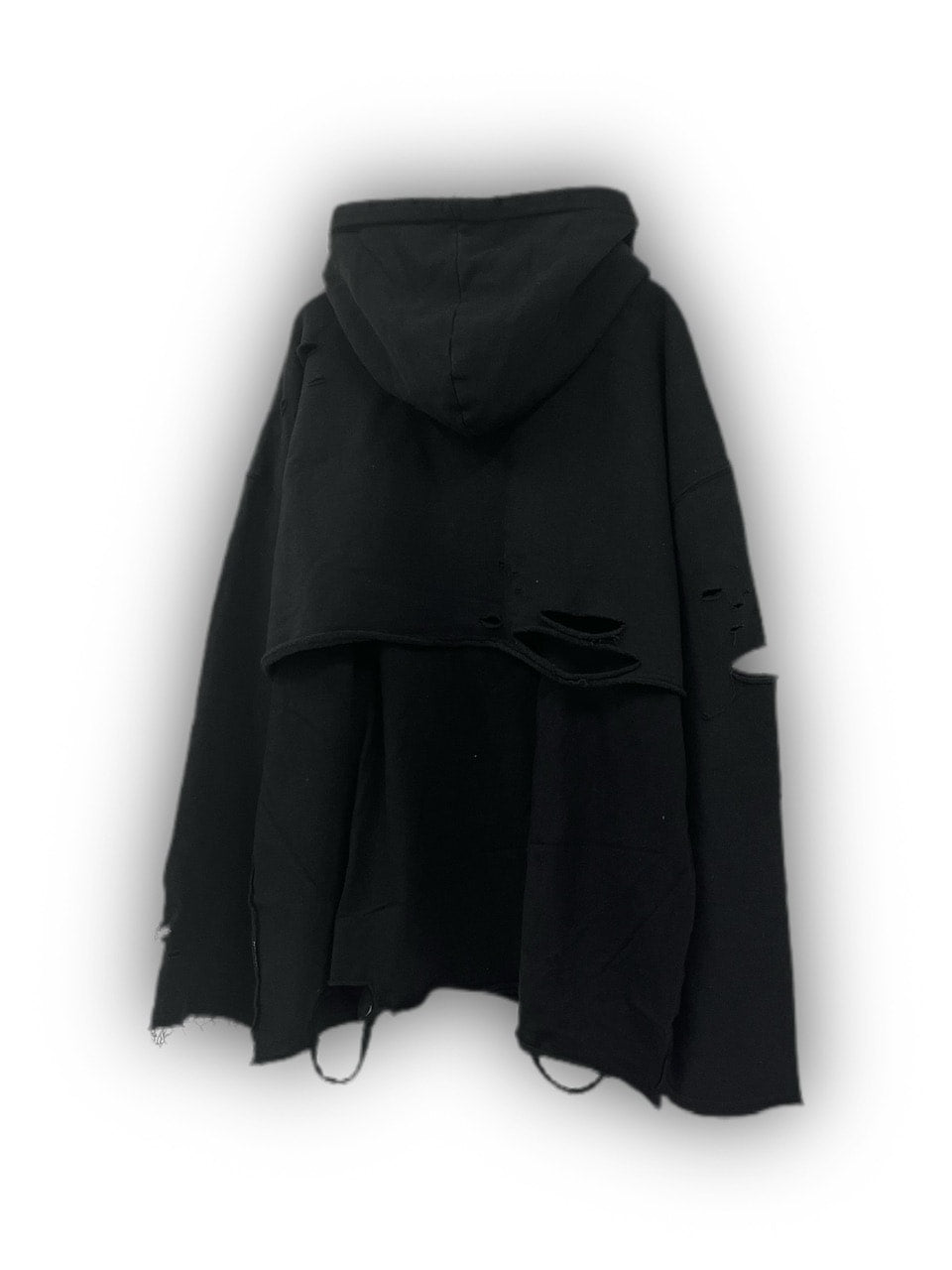 受注制【Never mind the XU】layered damage hoodie (2color)