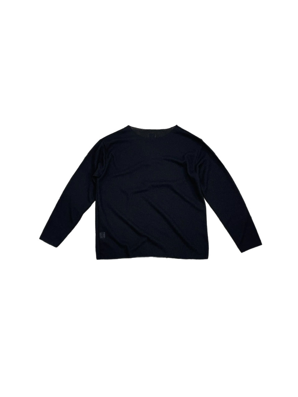 受注制【Chikashitsu +】see-through long sleeve knit (2color) / 【チカシツプラス】シースルー長袖ニット