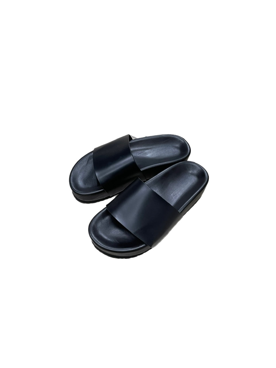 受注制【Chikashitsu +】volume sole leather sandal (2color)