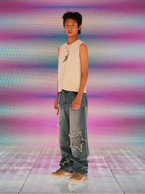 【YOUTHBATH】YB color star sleeveless