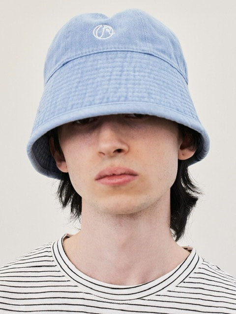 【RE:ON STUDIO】REON LOGO DENIM BUCKET HAT