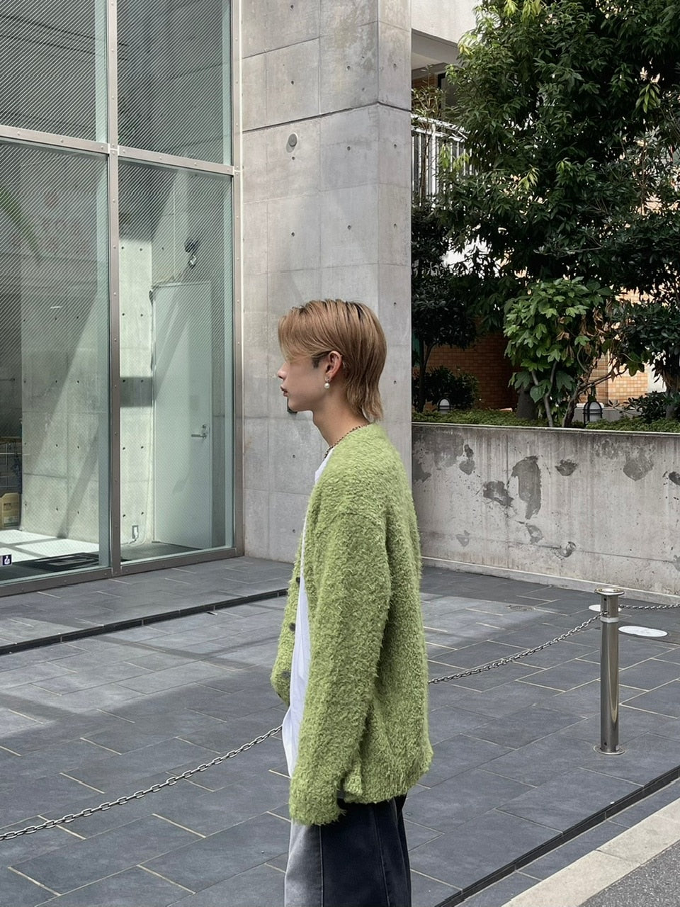 受注制【Chikashitsu +】bookle hairly cardigan (3color) / 【チカシツプラス】バックルヘアリー長袖カーディガン