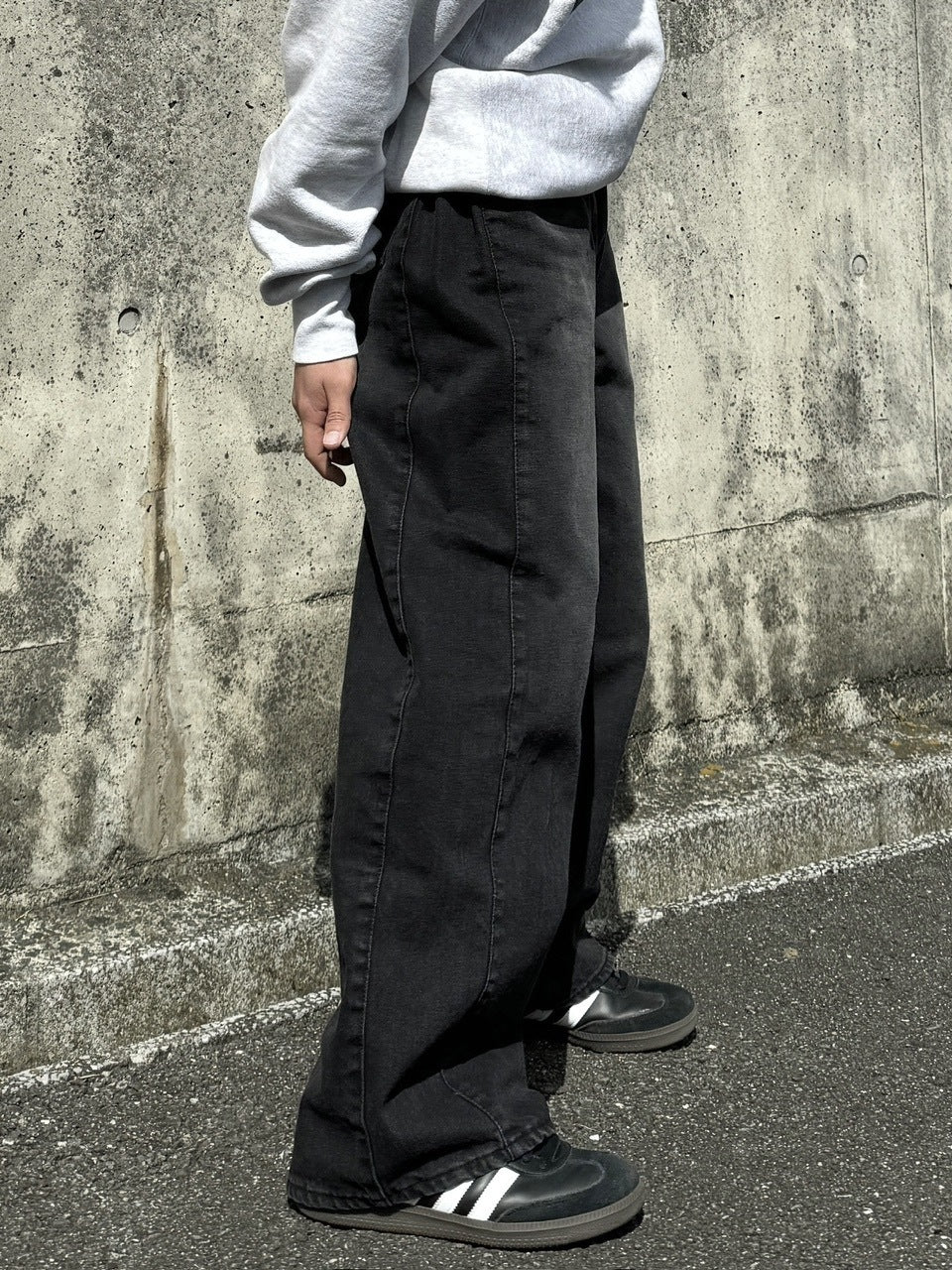 受注制【RENOL】denim wide pants (2color)