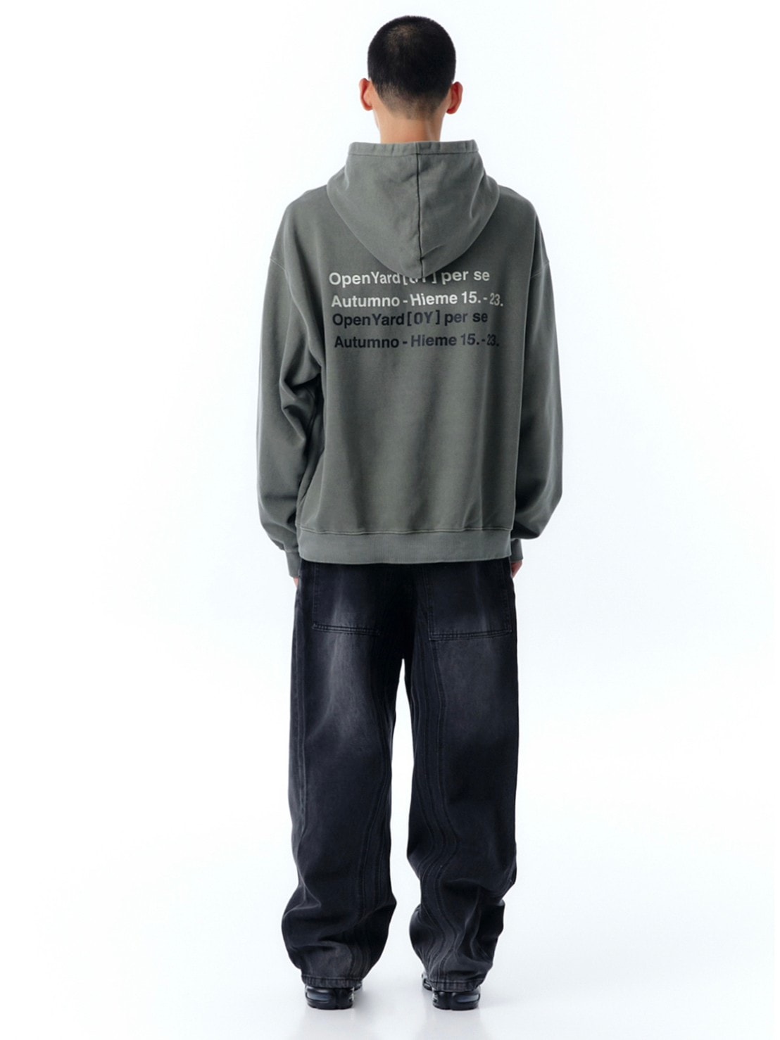 【OY】PIGMENT TYPO HOODIE