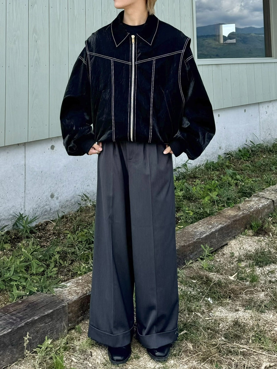 受注制【RENOL】viper leather jacket (3color)