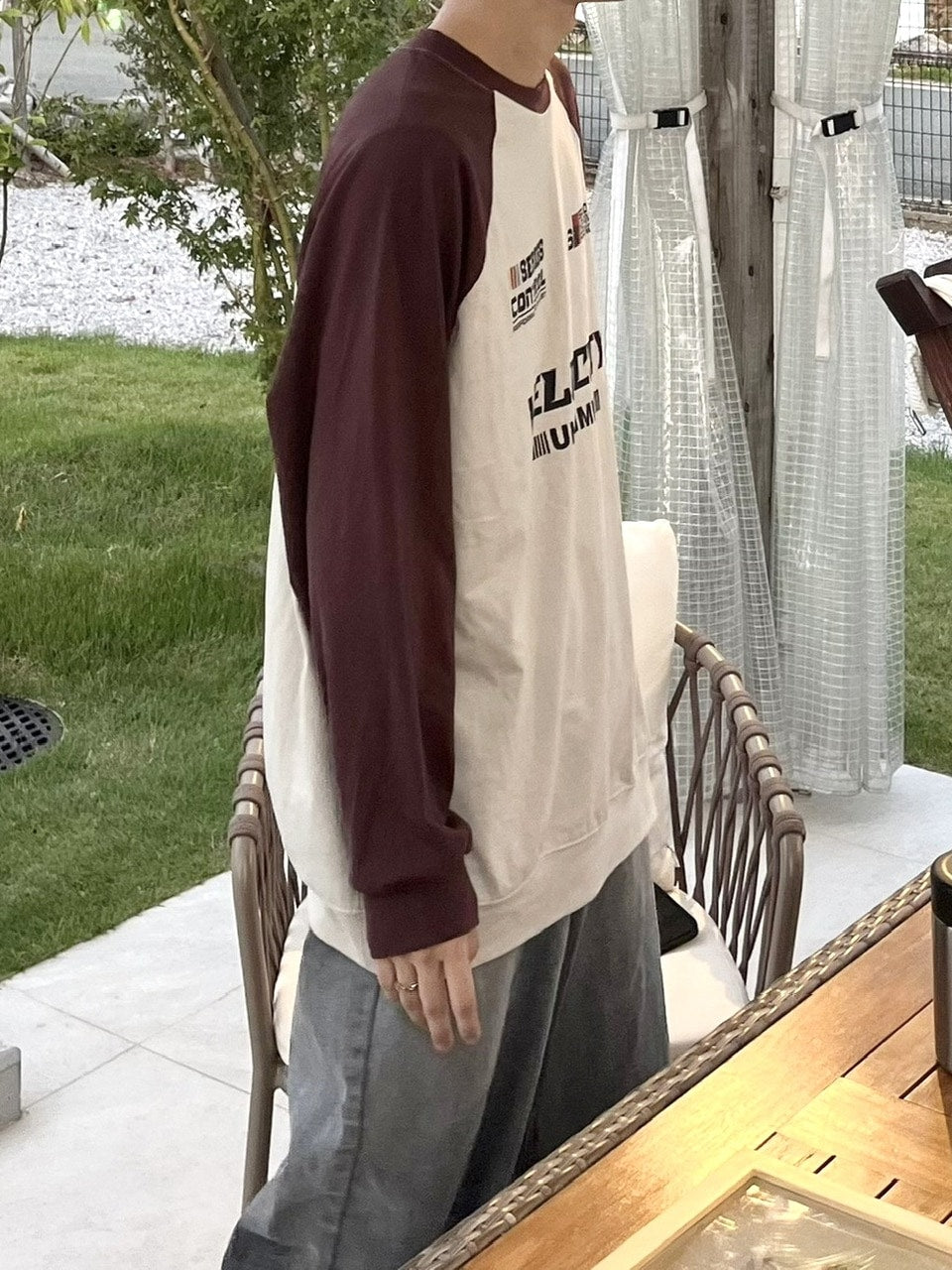 受注制【youll】velocity raglan long sleeve tee (2color)