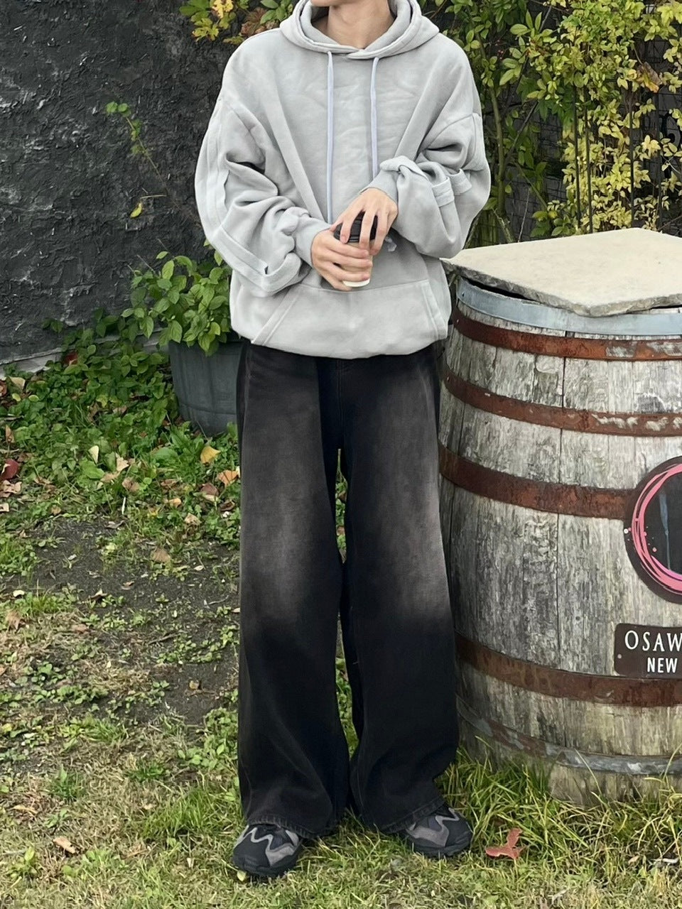 【youll】set up pigment sweat hoodie (2color)