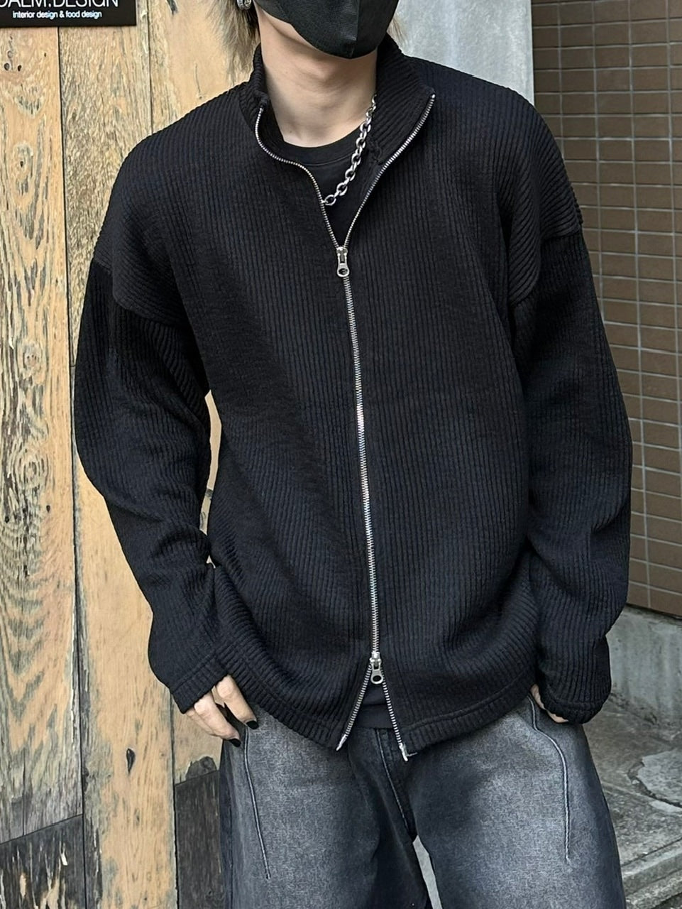 受注制【nmtc +】high neck knit cardigan (2color)