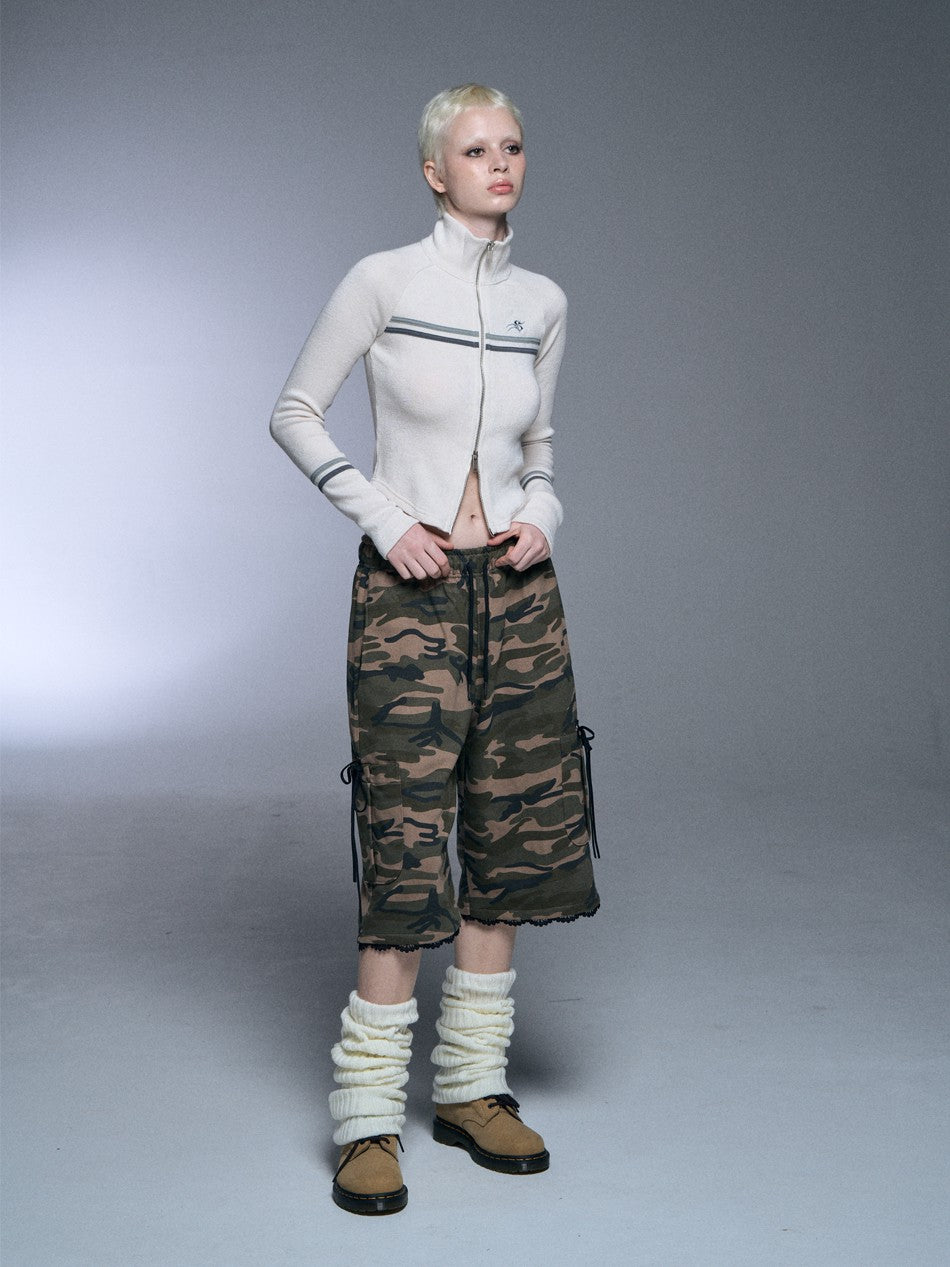 【SETUP‐EXE】RAGLAN HIGH NECK TWO-WAY ZIPUP